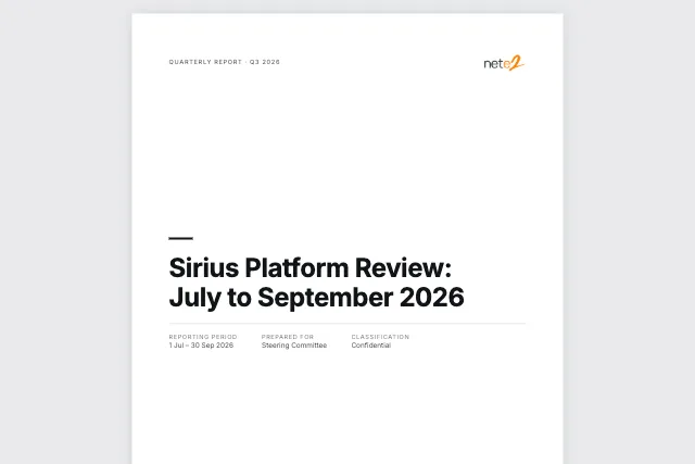 Report cover template